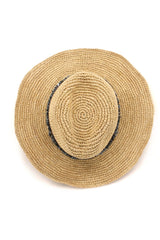 Castaway - Raffia Cowboy - Natural/Cobalt Blue