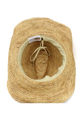 Castaway - Raffia Cowboy - Natural/Cobalt Blue