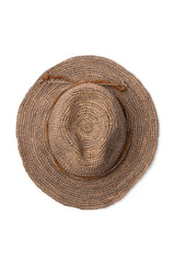 Marjo - Raffia Cowboy Fedora - Mushroom