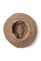 Marjo - Raffia Cowboy Fedora - Mushroom