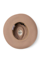 Fiona - Flexibraid® Wide Brim Fedora - Taupe