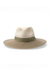 Kristina Flexibraid® Fedora - Mixed Ivory/Khaki