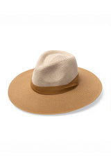 Kristina Flexibraid® Fedora - Mixed Camel/Camel
