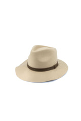 Thredbo - Wool Felt Fedora - Beige
