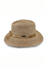 Esther - Natural Fibre Fedora - Natural