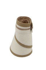 Isla - Flexibraid® Visor - Beige/Chocolate
