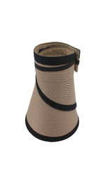Isla - Flexibraid® Visor - Taupe/Black