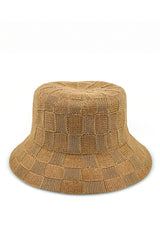 Paros Poly Knit Bucket - Light Brown
