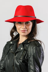Chamonix Felt Fedora - Red