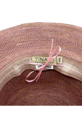 Chia - Raffia Cloche - Old Rose