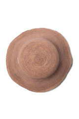 Chia - Raffia Cloche - Old Rose