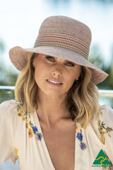 Chia - Raffia Cloche - Old Rose