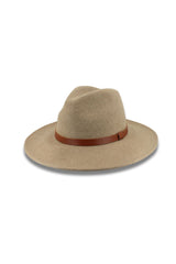Bormio - Wool Felt Fedora - Mix Taupe