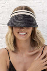 Cabarita - Raffia Visor - Black