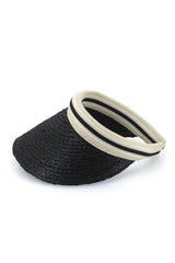 Cabarita - Raffia Visor - Black