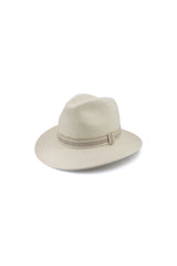 Hotham - Wool Felt Fedora - Ivory