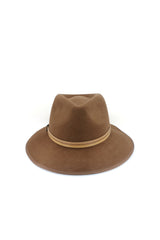 Jindabyne - Wool Felt Fedora - Chocolate