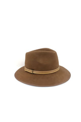 Jindabyne - Wool Felt Fedora - Chocolate