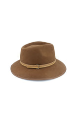 Jindabyne - Wool Felt Fedora - Chocolate