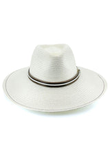 St Tropez - Flexibraid® Wide Brim Fedora - Ivory