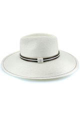 St Tropez - Flexibraid® Wide Brim Fedora - Ivory