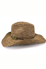 Kayce - Raffia Cowboy - Chocolate