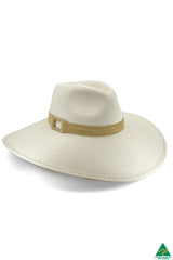 Carmen Wide Brim Flexibraid® Fedora - Ivory