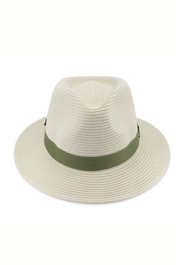 Pana-Mate Flexibraid® Fedora - Ivory/Olive