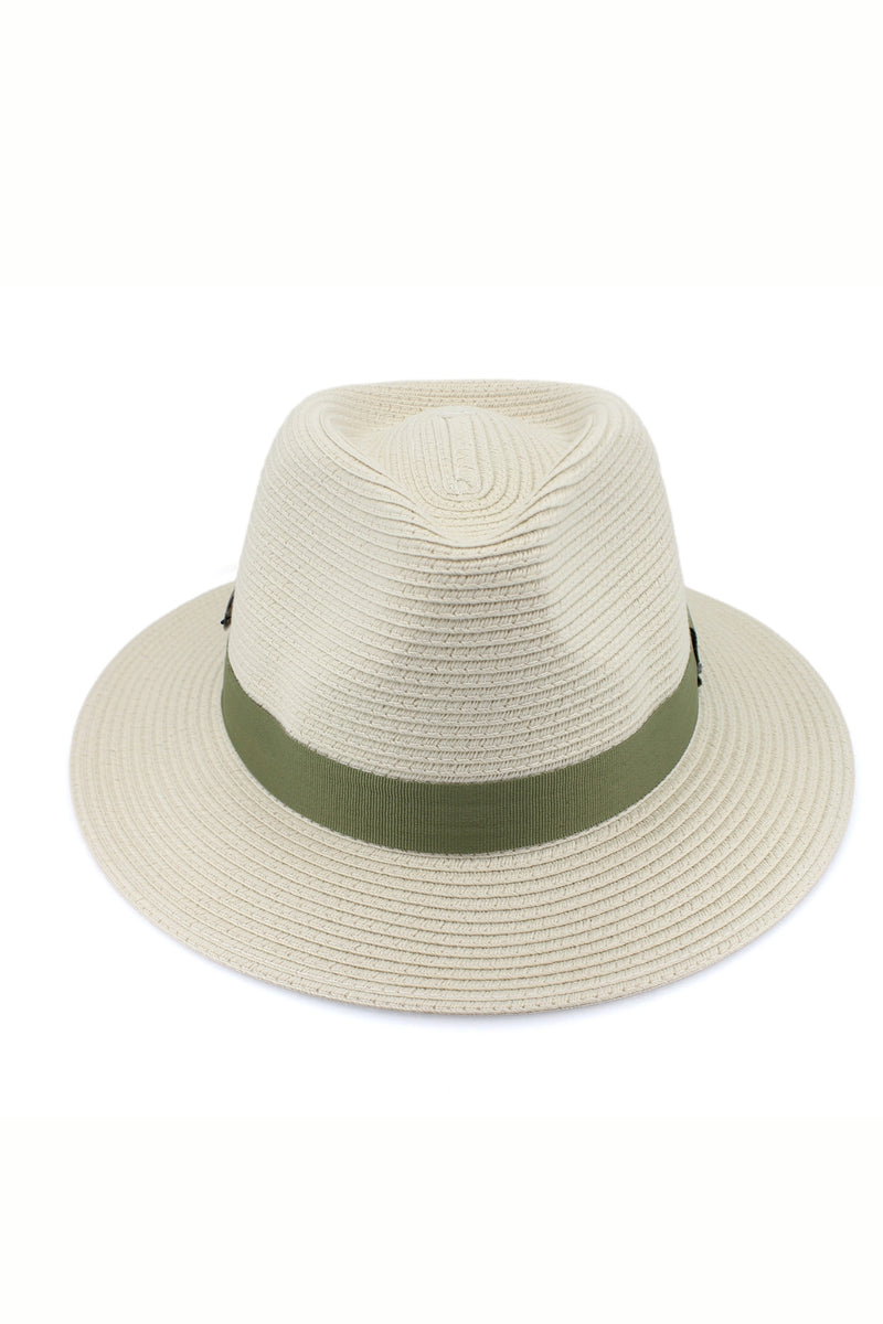 Pana-Mate Flexibraid® Fedora - Ivory/Olive