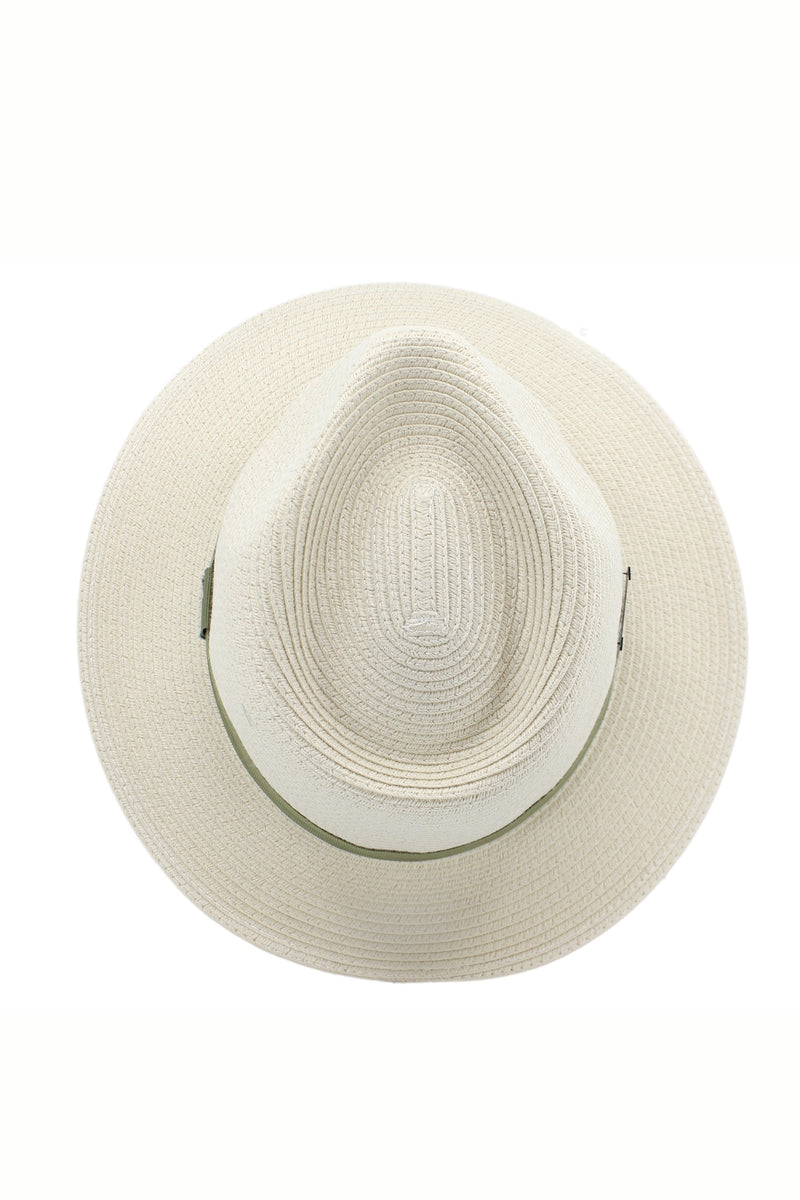 Pana-Mate Flexibraid® Fedora - Ivory/Olive