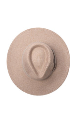 Fiona - Flexibraid® Wide Brim Fedora - Sandstone