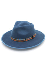 Montana - Wool Felt Fedora - Teal