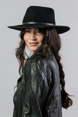 Meribel Felt Fedora - Black