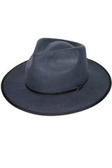 Meribel Felt Fedora - Slate Blue