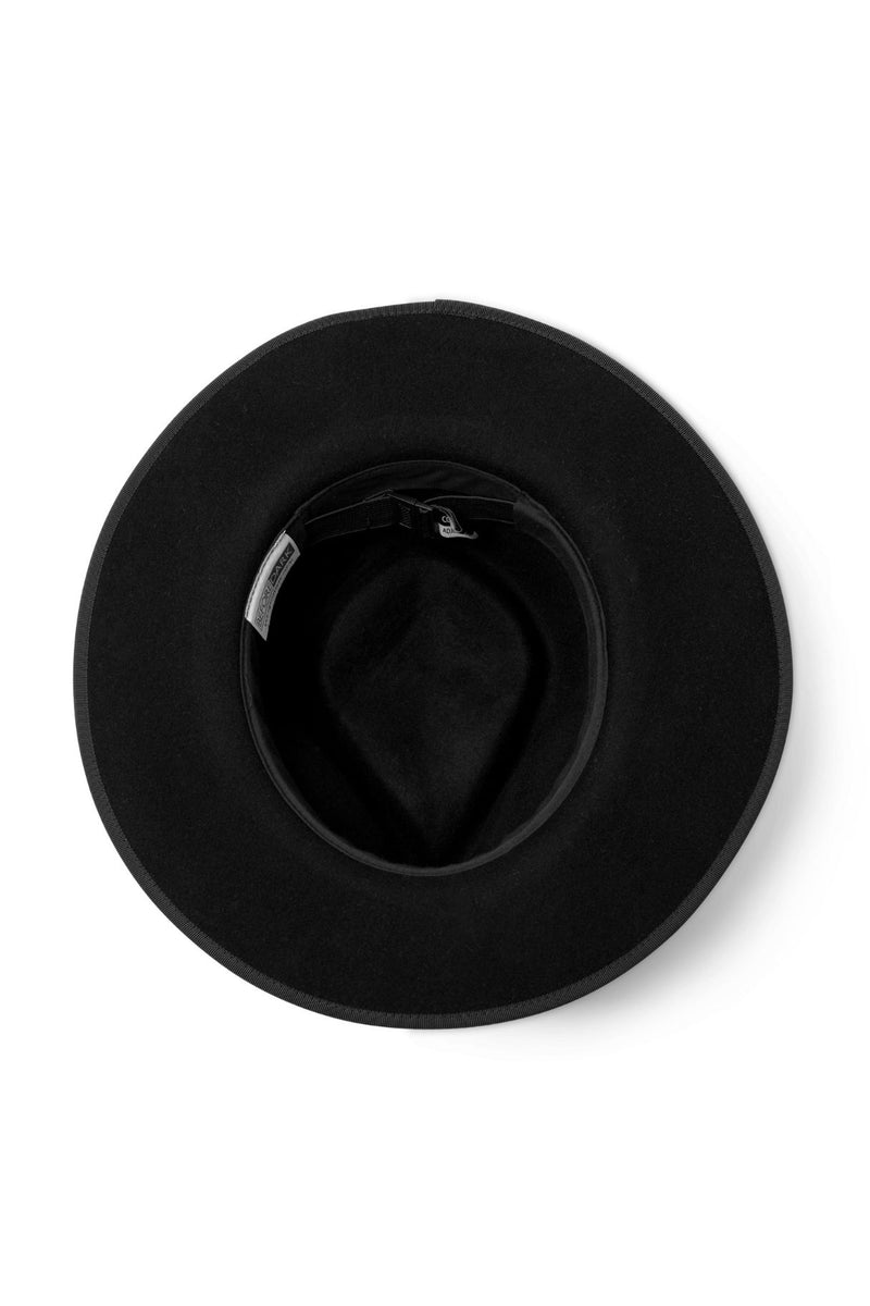 Meribel - Wool Felt Fedora - Black