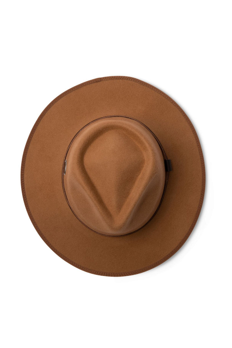 Meribel - Wool Felt Fedora - Camel