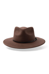 Meribel - Wool Felt Fedora - Chocolate