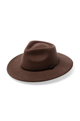 Meribel - Wool Felt Fedora - Chocolate