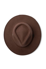 Meribel - Wool Felt Fedora - Chocolate