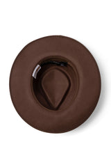 Meribel - Wool Felt Fedora - Chocolate