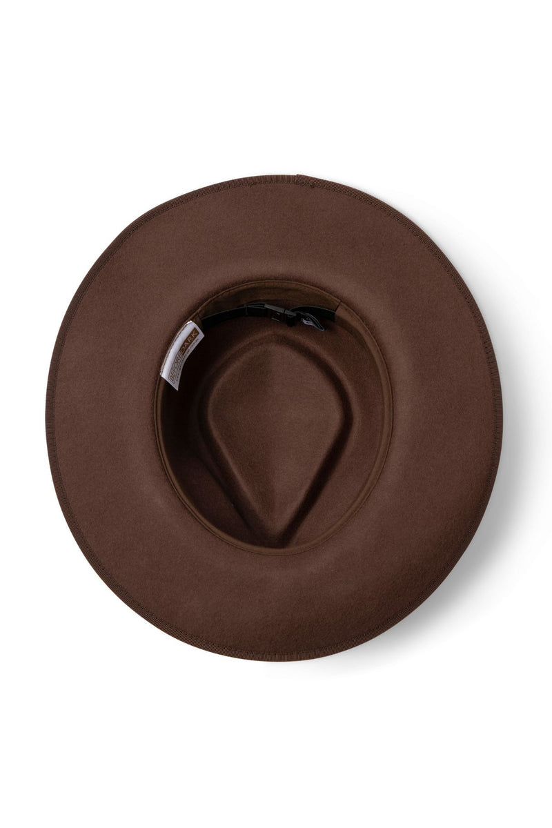 Meribel - Wool Felt Fedora - Chocolate