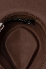 Meribel - Wool Felt Fedora - Chocolate