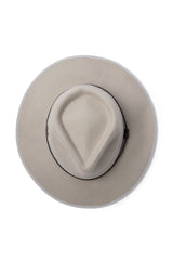 Meribel - Wool Felt Fedora - Stone