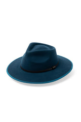 Meribel - Wool Felt Fedora - Teal