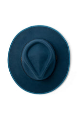 Meribel - Wool Felt Fedora - Teal