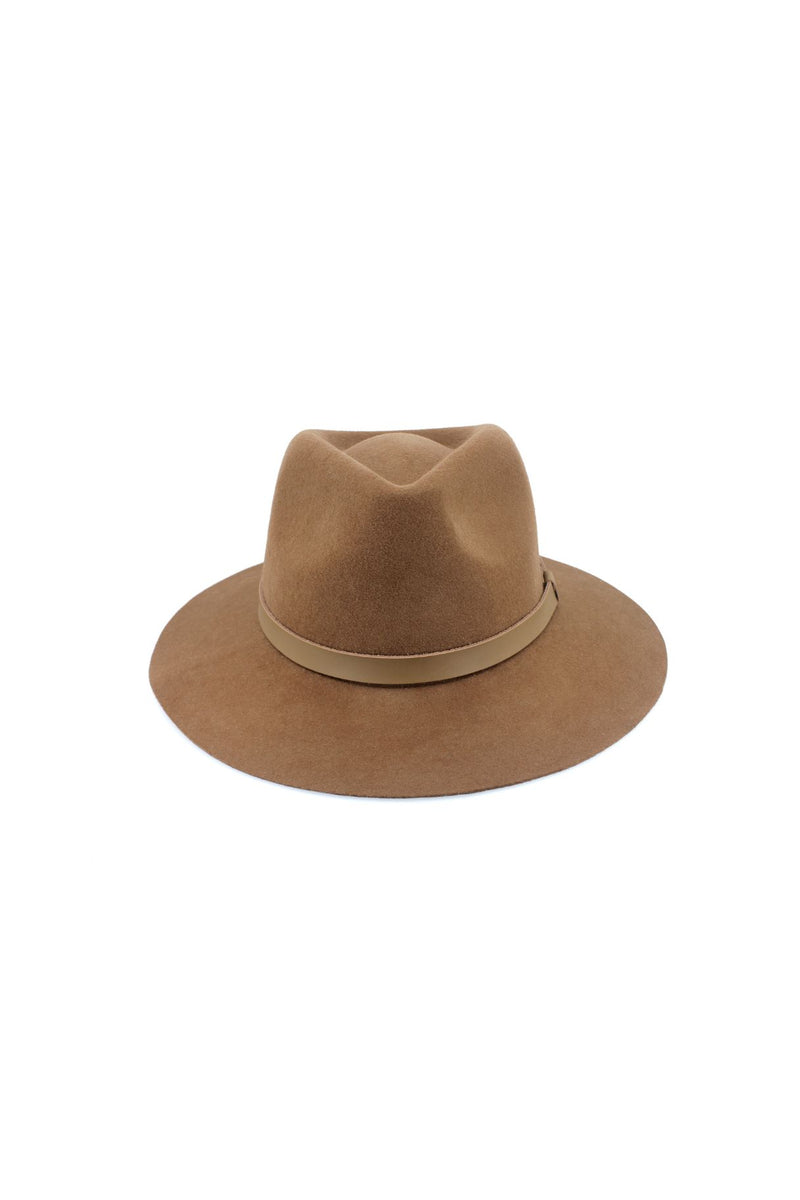 Thredbo - Wool Felt Fedora - Chocolate