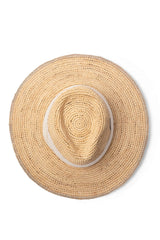 Barcelona - Wide Brim Raffia Fedora - Natural