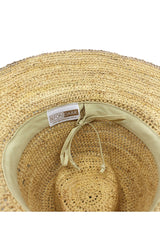 Barcelona - Wide Brim Raffia Fedora - Natural