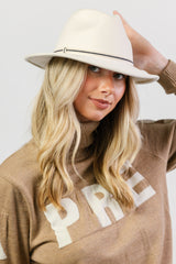 Vista Felt Fedora - Ivory