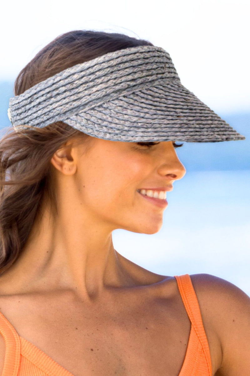Noosa - Raffia Visor- Denim